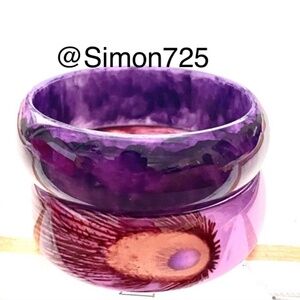 Women Fashion Jewelry Bangle Bracelet Set of 2